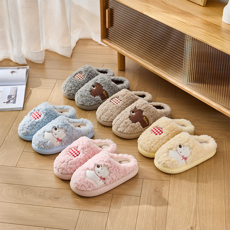 Plusock Plus Size Plush Puppy Slippers - image 7