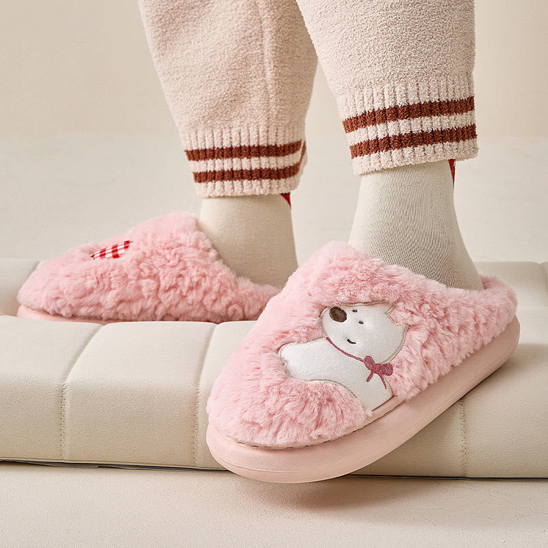 Plusock Plus Size Plush Puppy Slippers - image 2