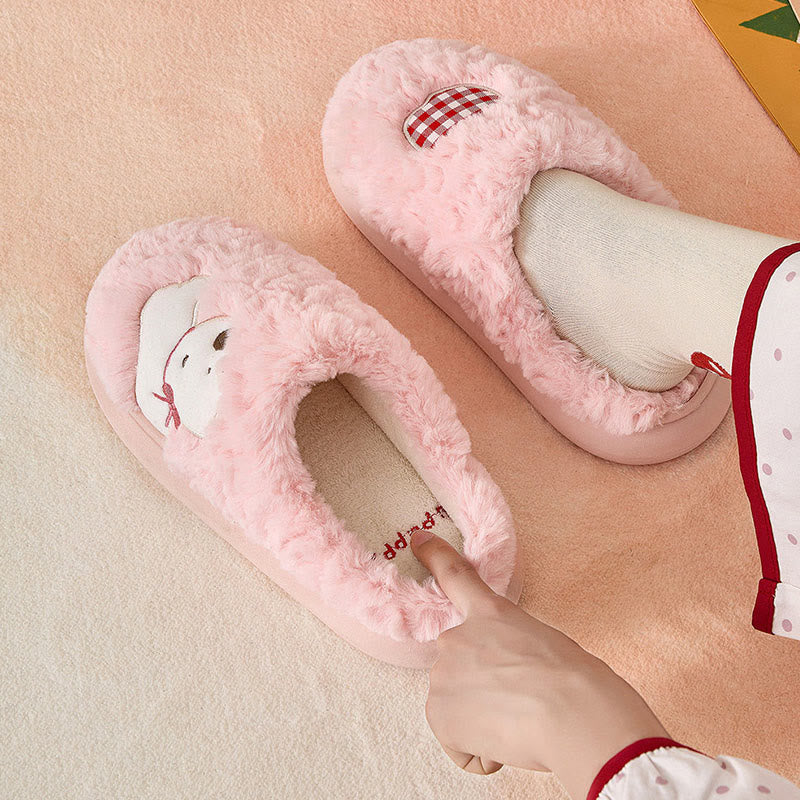 Plus Size Plush Puppy Slippers - image 1