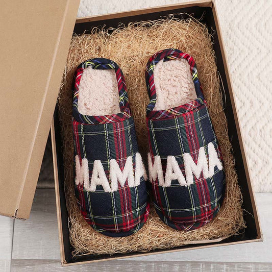 Plus Size Scottish Tartan Slippers - image 0