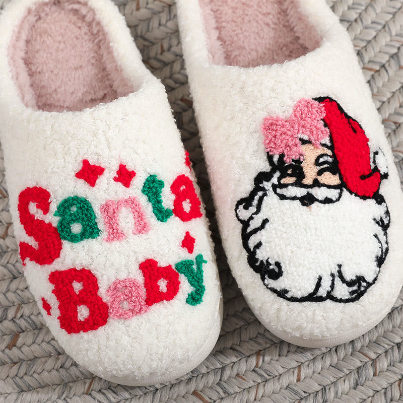 Plusock Plus Size Santa Baby Slippers - image 3