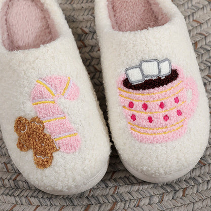 Plusock Plus Size Pink Gingerbread Man Candy Slippers - image 4