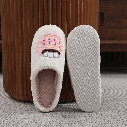 Plus Size Pink Gingerbread Man Candy Slippers - image 3