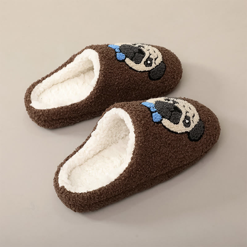 Plusock Plus Size Cute Pug Slippers - image 1