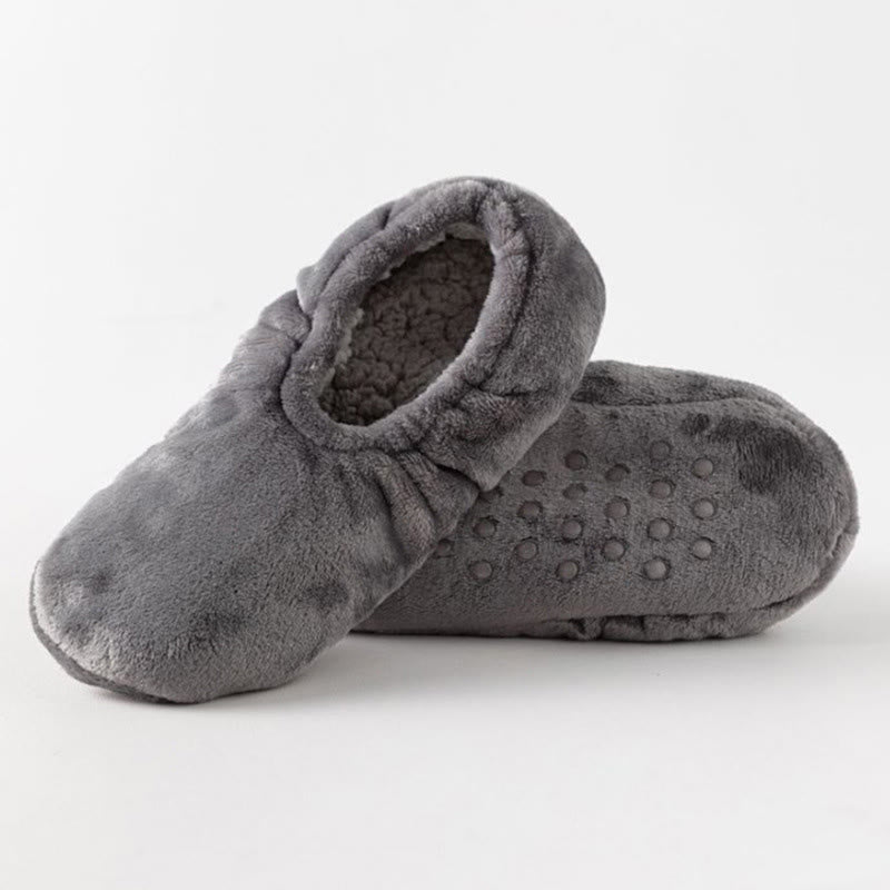 Plus Size Cozy Winter Warmth Slipper Socks - Dark Grey - EU46-48(US12-13) - image 10