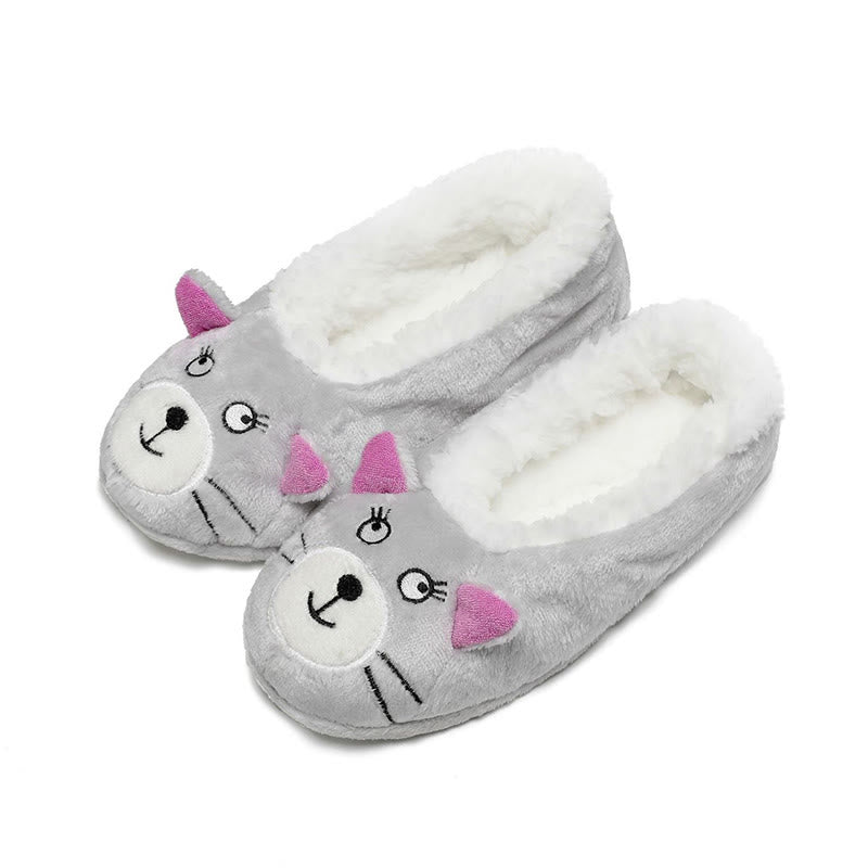 Panda Rabbit Cat Deer Slipper Socks - Cat - EU38-40(US5-7) - image 6
