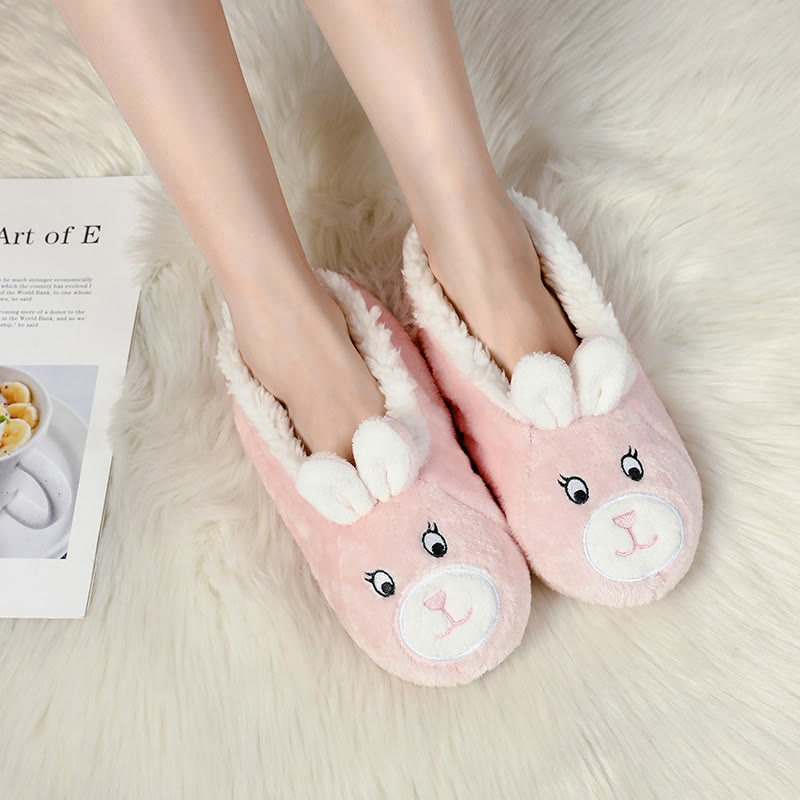 Panda Rabbit Cat Deer Slipper Socks - image 2