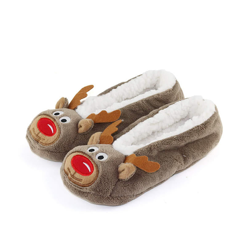 Panda Rabbit Cat Deer Slipper Socks - Deer - EU38-40(US5-7) - image 7