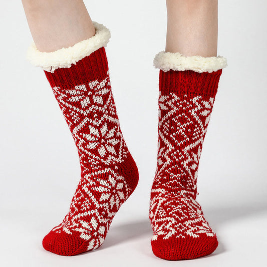 Christmas Snowflakes Slipper Socks - image 0