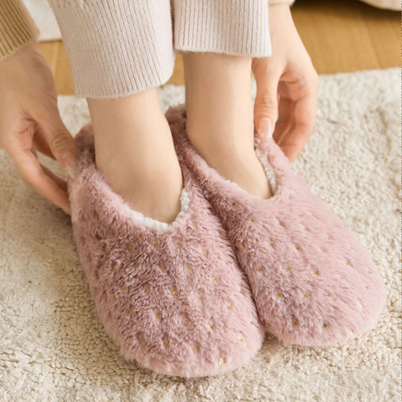 Plus Size Stamping Dots Slipper Socks - image 5