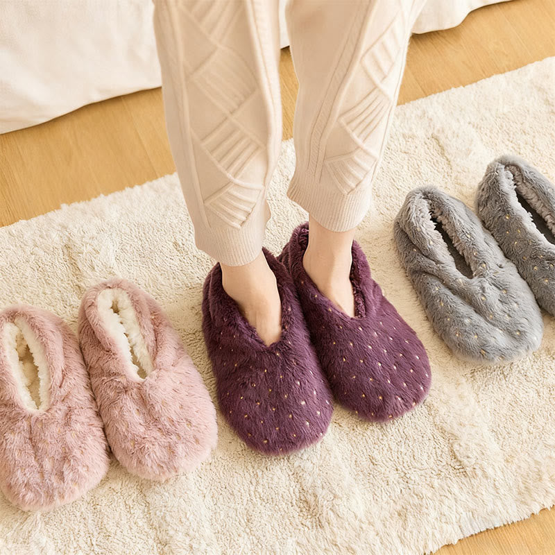 Plus Size Stamping Dots Slipper Socks - image 2