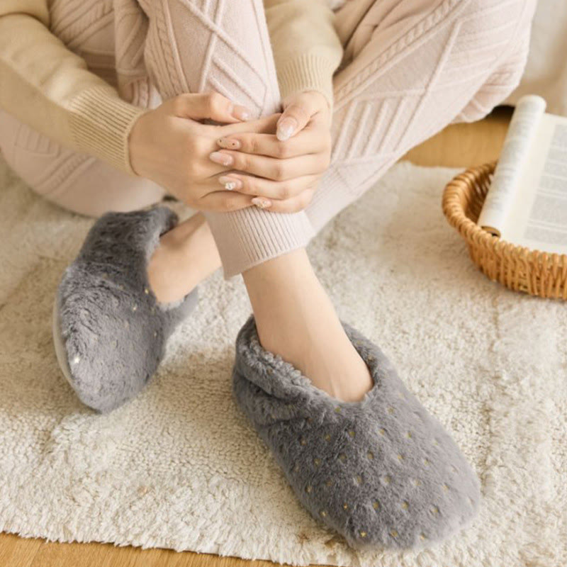Plus Size Stamping Dots Slipper Socks - image 6