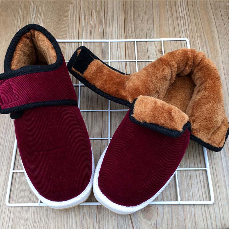 Plus Size Velcro Heat Retention Slippers - image 0