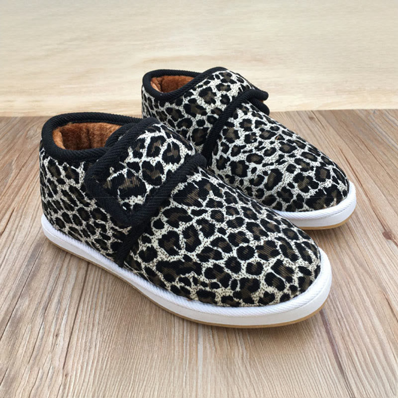 Plus Size Flower Plant Leopard Print Slippers - Leopard Print - EU42(US7.5) - image 8