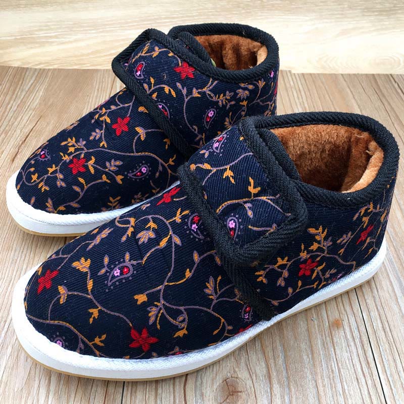 Plus Size Flower Plant Leopard Print Slippers - image 2