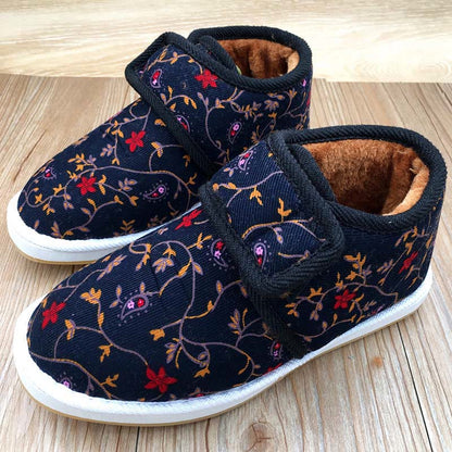 Plus Size Flower Plant Leopard Print Slippers - image 2