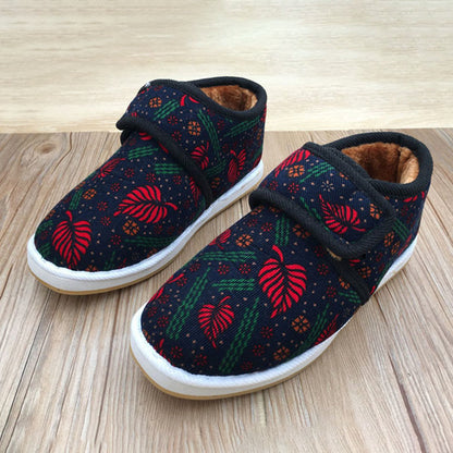 Plus Size Flower Plant Leopard Print Slippers - image 10