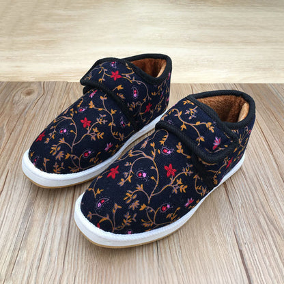 Plus Size Flower Plant Leopard Print Slippers - Dark Blue - EU42(US7.5) - image 7