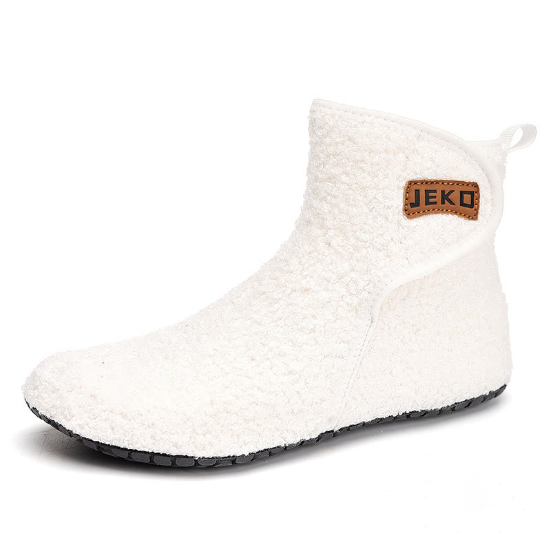 Plus Size Solid Color Velcro Slippers - White - EU42-43(US8.5-9) - image 11