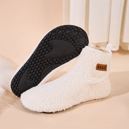 Plus Size Solid Color Velcro Slippers - image 12
