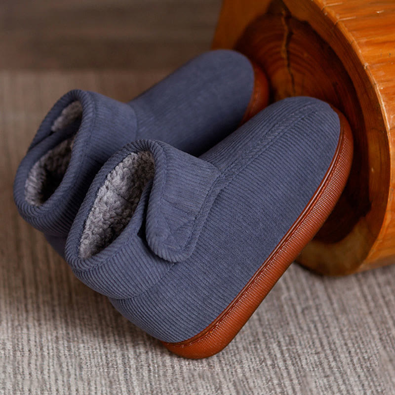 Plus Size Fleece Lined Velcro Slippers - image 13