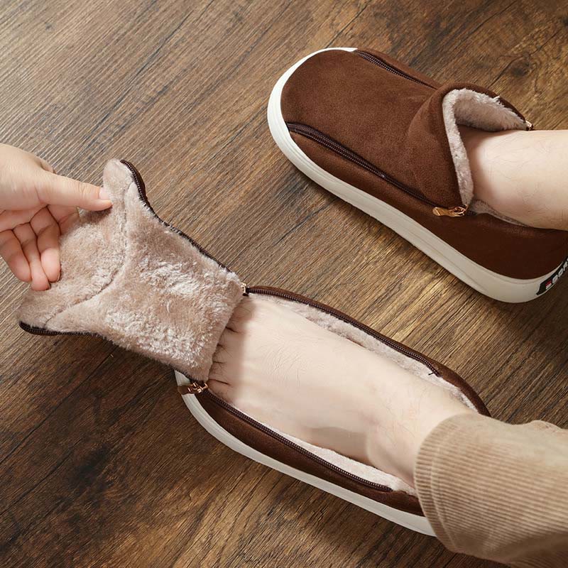 Plus Size Wide Zippper Slippers - image 3