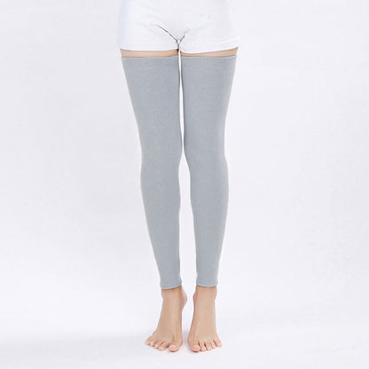 Plusock Solid Color Long Thigh Sleeves - Dark Grey - XL - image 7