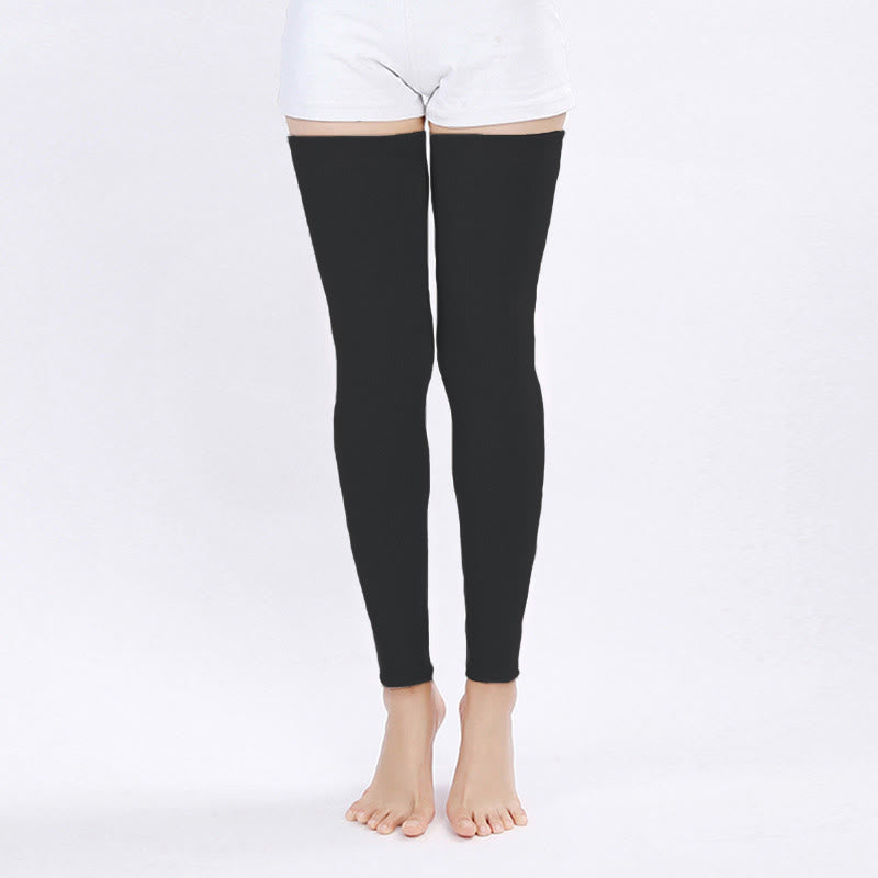Plusock Solid Color Long Thigh Sleeves - image 6