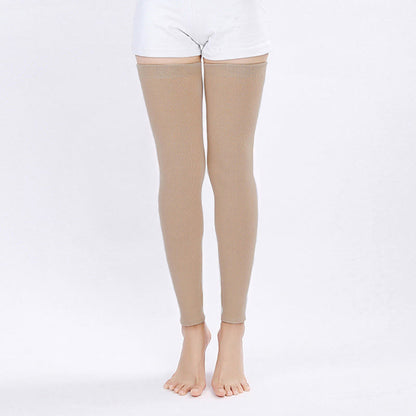 Plusock Solid Color Long Thigh Sleeves - Camel - XL - image 5