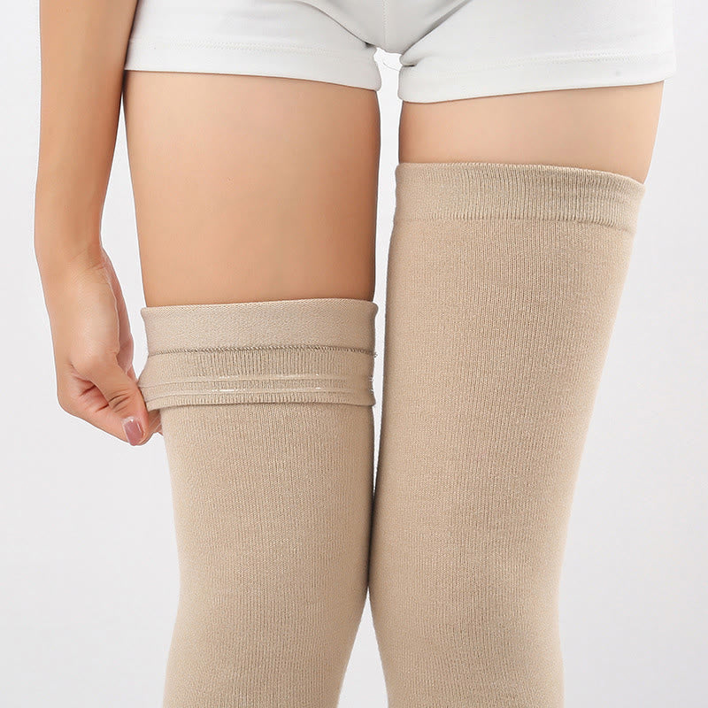 Plusock Solid Color Long Thigh Sleeves - image 13