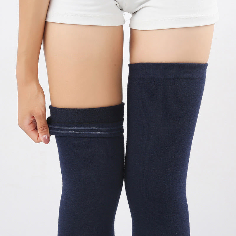 Plusock Solid Color Long Thigh Sleeves - image 11