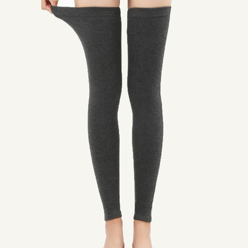 Plusock Solid Color Long Thigh Sleeves - image 0