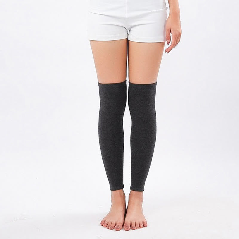 Plusock Solid Color Knee Sleeves - Dark Grey - XL - image 1