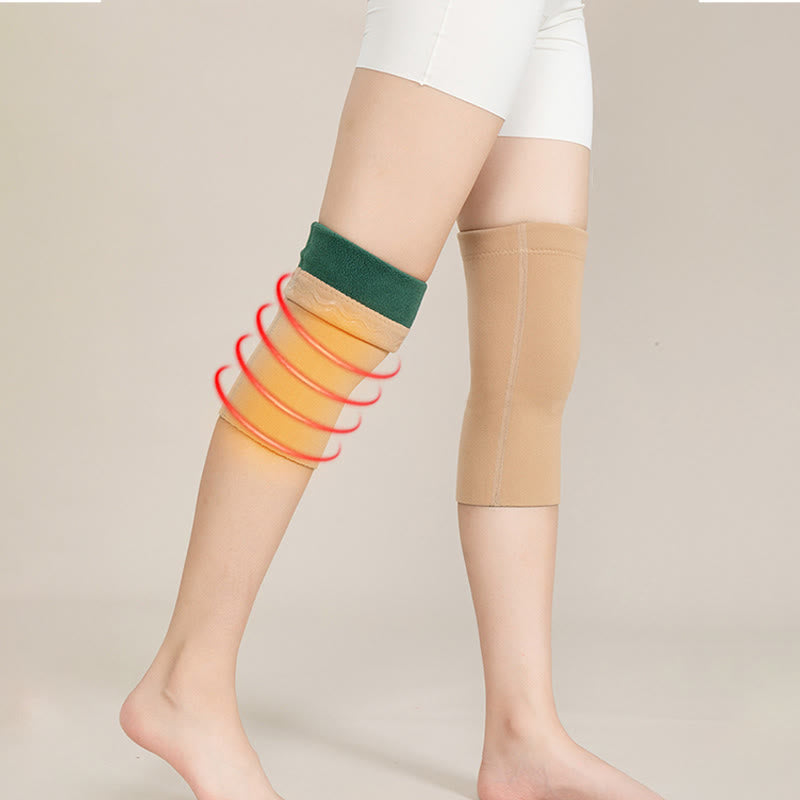 Thickened Fleece Warmth Knee Sleeves - image 4