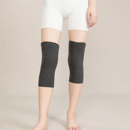 Thickened Fleece Warmth Knee Sleeves - Grey - XL - image 6