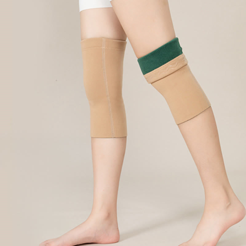 Thickened Fleece Warmth Knee Sleeves - image 2
