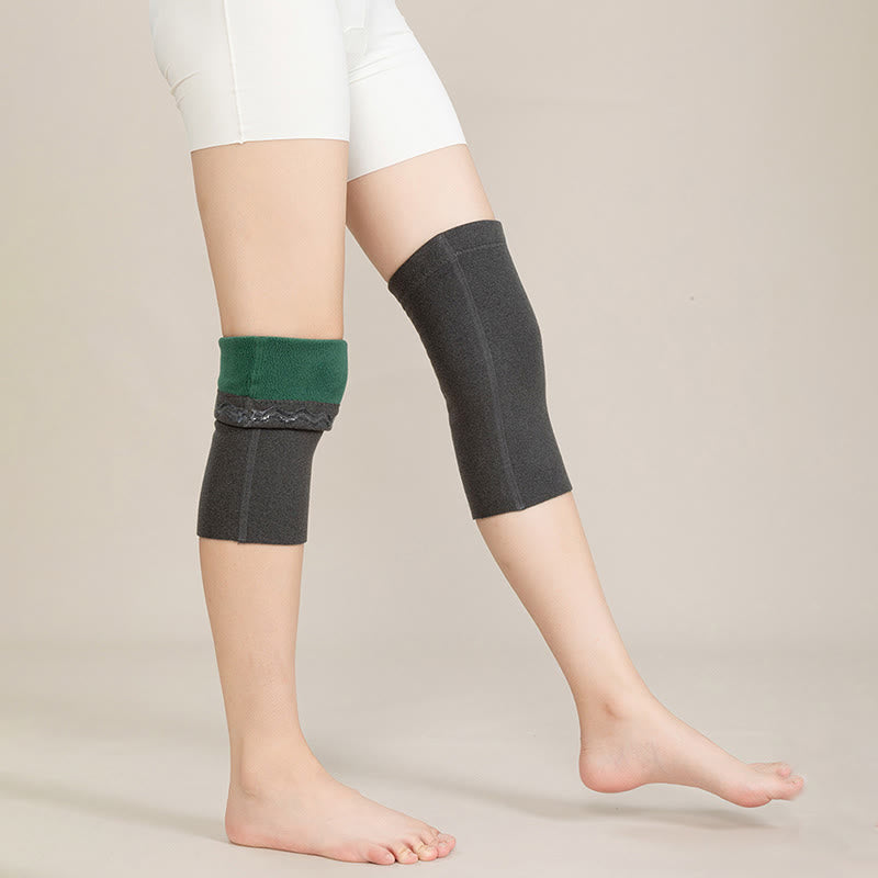 Thickened Fleece Warmth Knee Sleeves - image 7