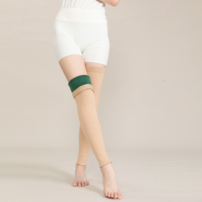High Stretch Fit Thigh Sleeves - Nude - XL - image 0