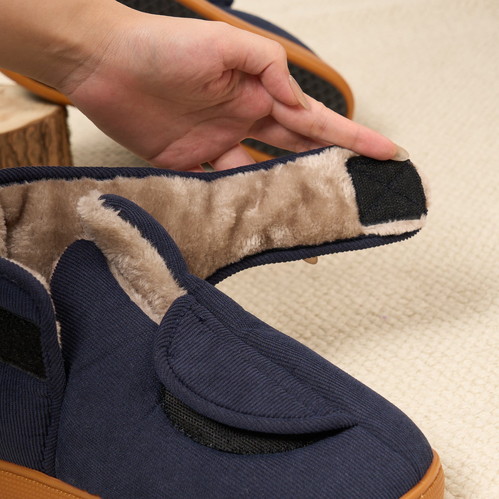 Plus Size Edema Feet Diabetic Ankle Slippers - image 2