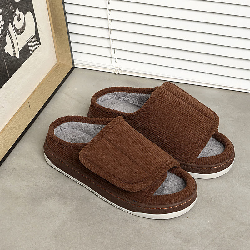 Plus Size Durable Sole Slippers - Coffee - EU48-49(US12.5-13) - image 16