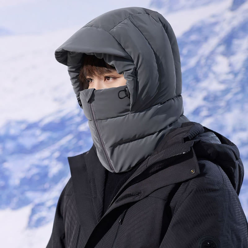 Winter Fleece Lined Hooded Scarf - image 8