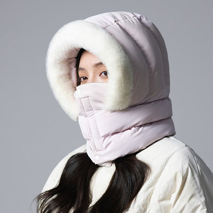 Solid Color Hooded Scarf - image 8