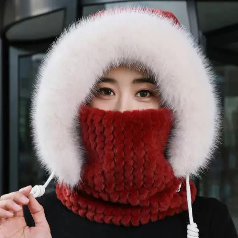 Full Coverage Winter Protection Hooded Scarf - image 0