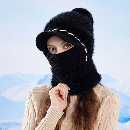 Warm Fleece Trapper Cap Hooded Scarf - image 3