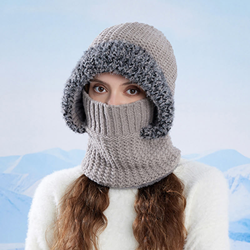 Stand Up Face Cover Hooded Scarf - image 5