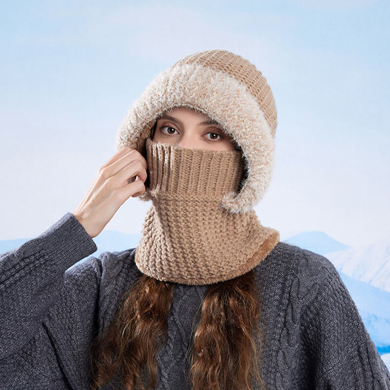 Stand Up Face Cover Hooded Scarf - image 7