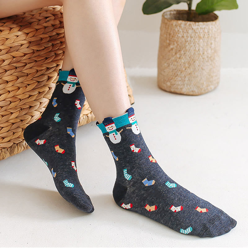 Funny Cartoon Quarter Socks(6 Pairs) - image 5