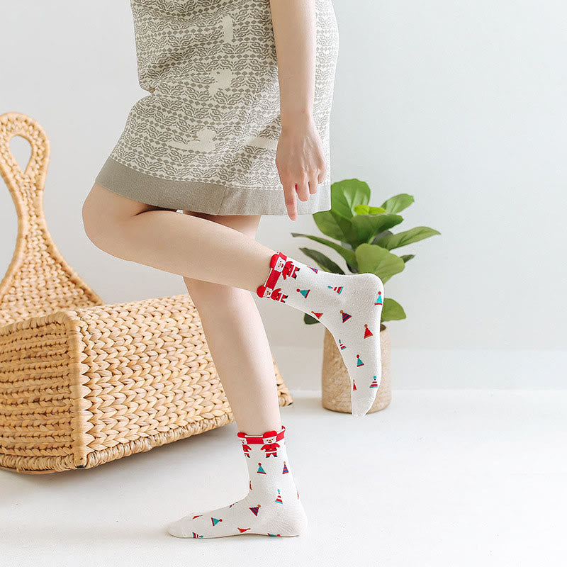 Funny Cartoon Quarter Socks(6 Pairs) - image 3