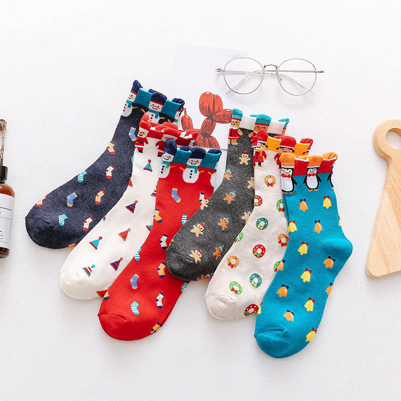 Funny Cartoon Quarter Socks(6 Pairs) - Multicolor - EU36-40(US3-7) - image 13