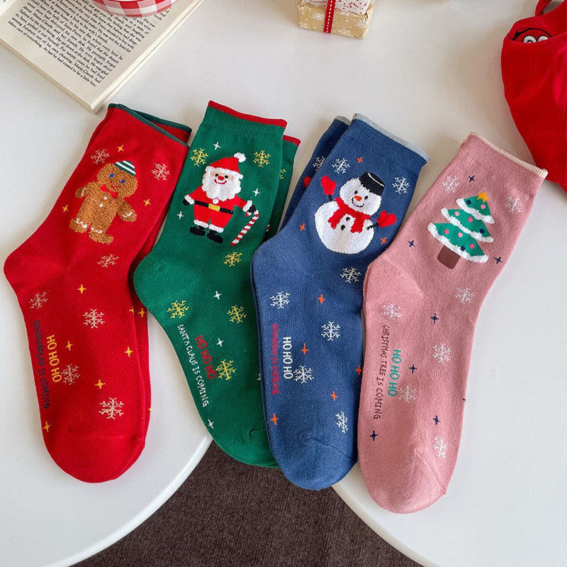 Creative Cartoon Quarter Socks(4 Pairs) - Multicolor - EU36-40(US3-7) - image 4